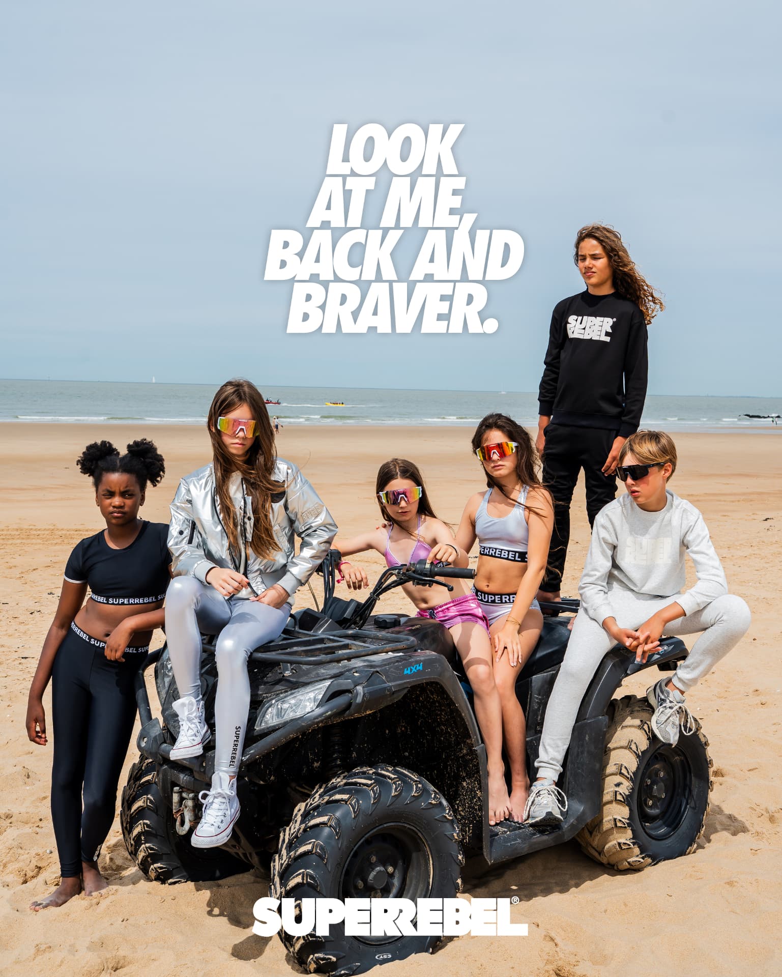 SUPERREBEL® Kidsgear — Back and braver beach campaign