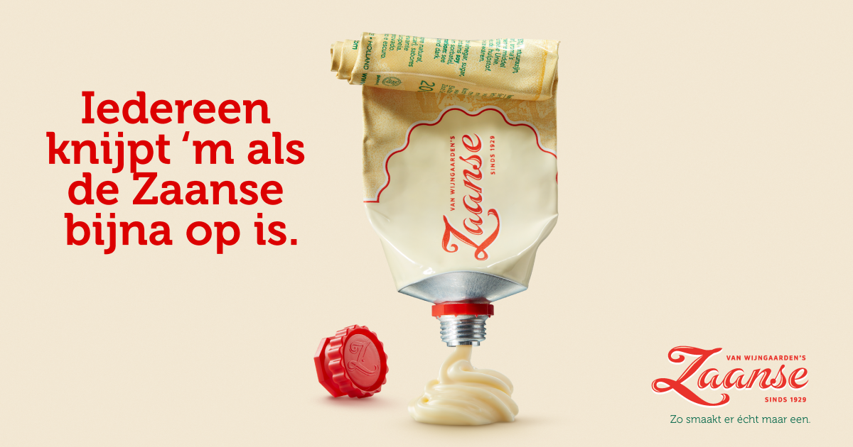 Zaanse Mayonaise lanceert nieuwe campagne en pay-off: Zo smaakt er écht maar een.
