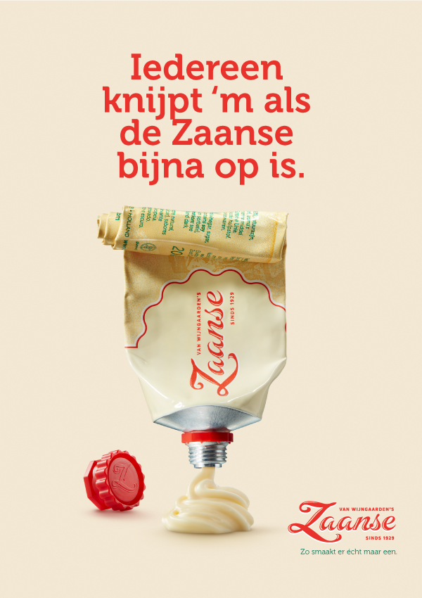 Zaanse Mayonaise lanceert nieuwe campagne en pay-off: Zo smaakt er écht maar een. 