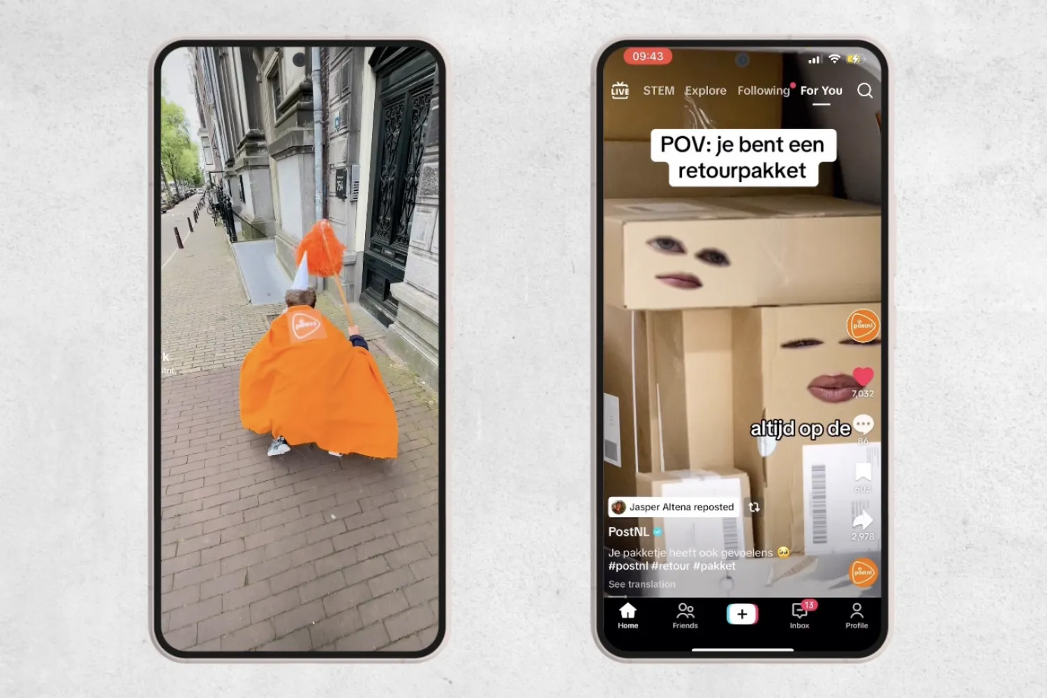 Impression of case PostNL